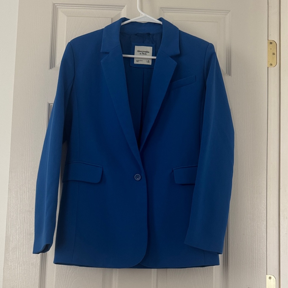 Abercrombie & Fitch Vibrant Blue Women's Blazer